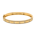14K Yellow Gold Diamond Bangle Bracelet