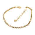 14K Yellow Gold Diamond Tennis Bracelet