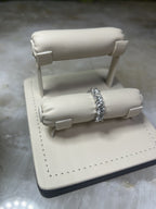 14k White Gold 5 Stone U Set 1.5 ct. Natural Diamonds