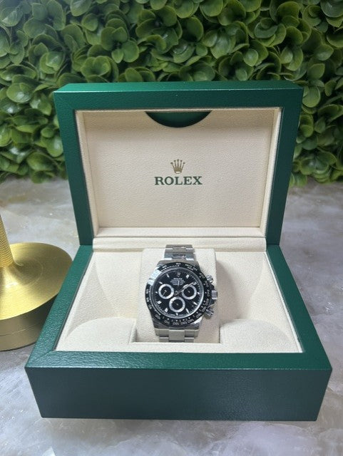 Rolex Daytona Black Ceramic Bezel Steel Automatic Chronograph Watch 116500LN