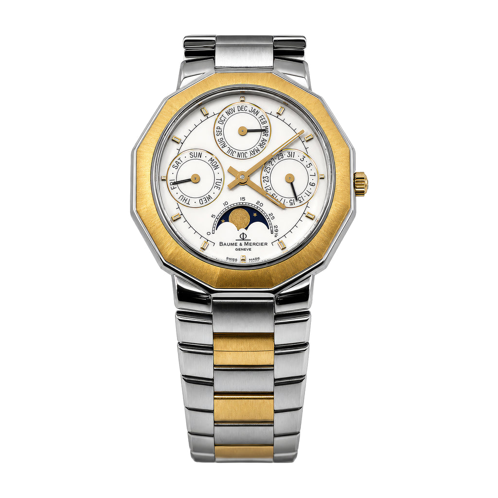 Baume & Mercier Riviera Two Tone Gold/Stainless Steel Watch 6131.038