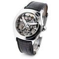Corum Bubble Skeleton in Steel - Limited Production on Black Crocodile Leather Strap with Skeleton Dial