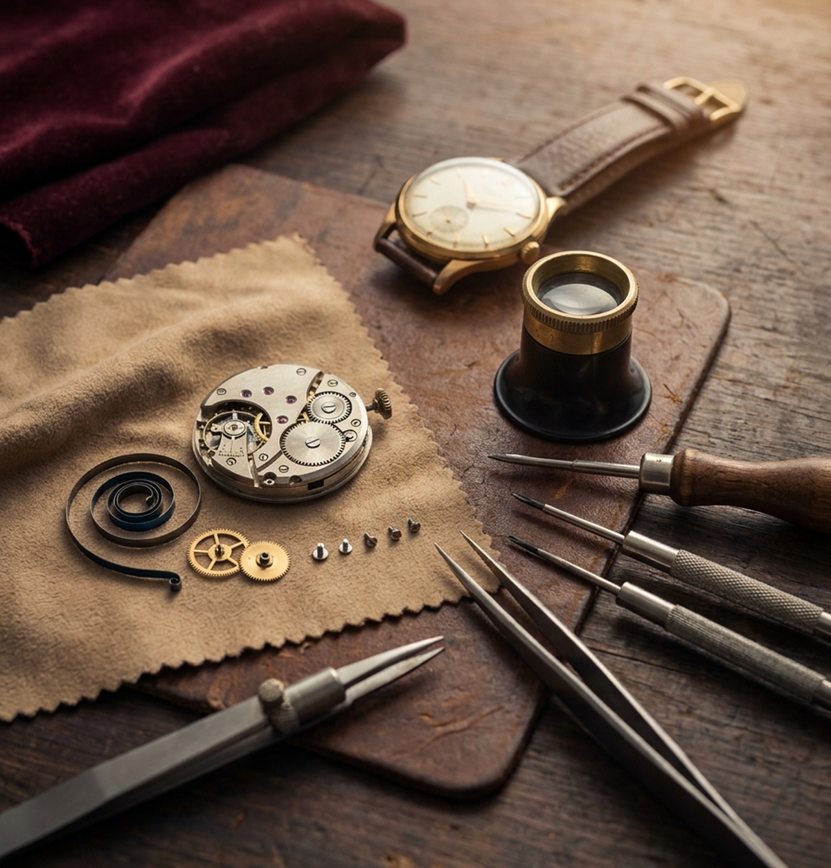Bought from a watchmaker,not a case full of strangers.